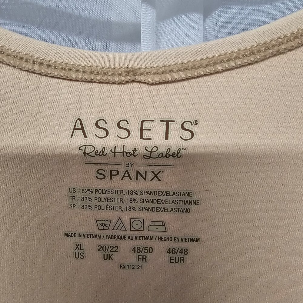 Spanx Assests Red Hot Label Body Suit Beige Shapewear Slip Dress XL - Picture 4 of 5